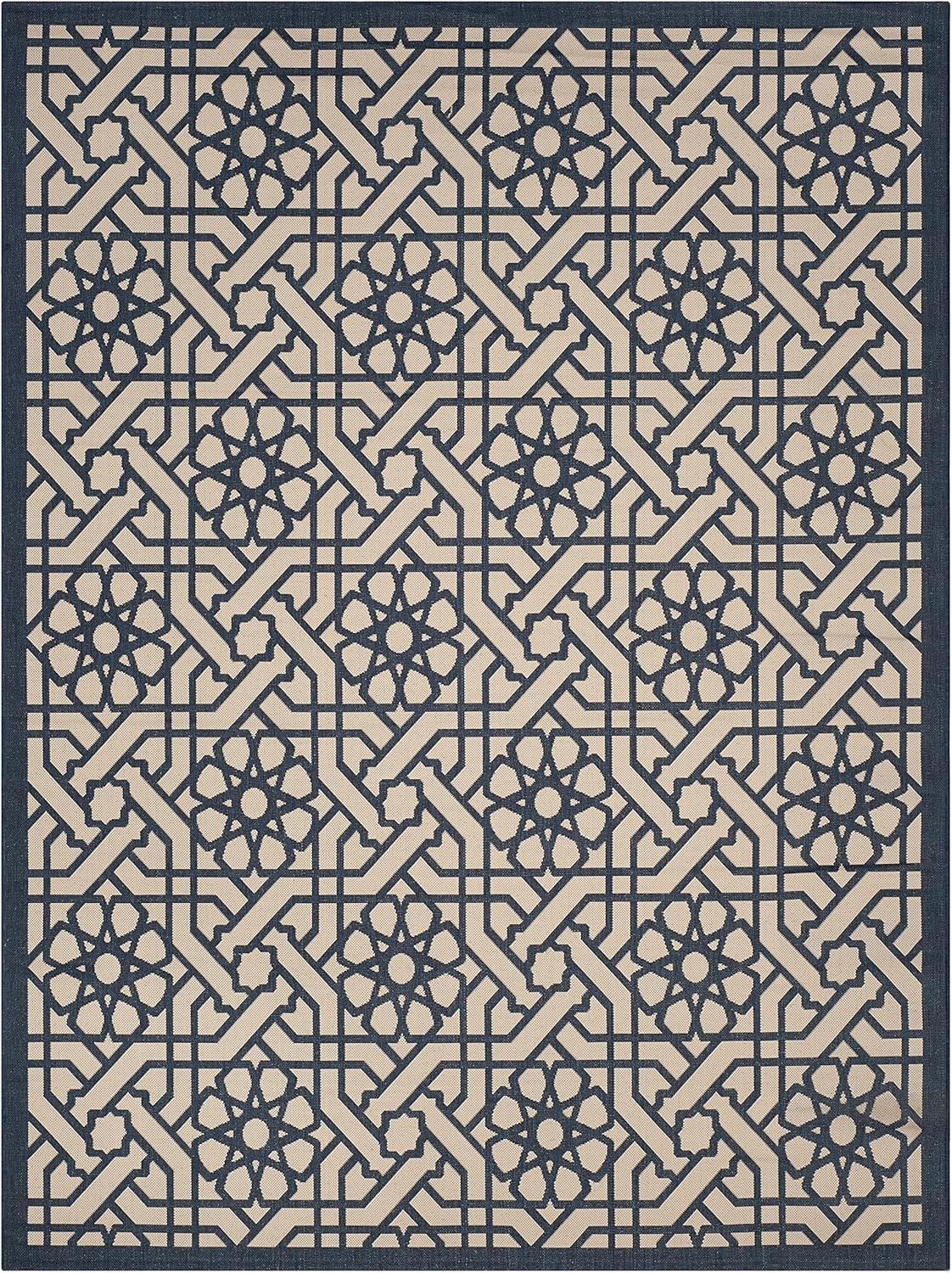 imageMartha Stewart x SAFAVIEH Outdoor Area Rug Collection 8 x 112 Mariner Weather Resistant amp Washable Ideal for Patio Backyard Mudroom Deck Dining Space MSR4245258