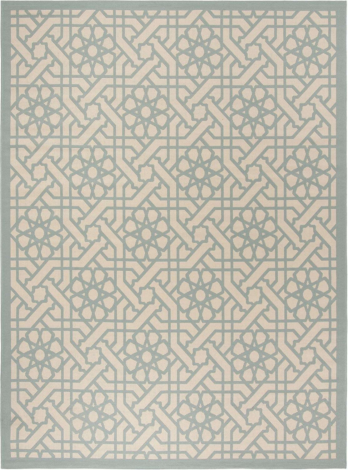 imageMartha Stewart x SAFAVIEH Outdoor Area Rug Collection 8 x 112 Sunken Pool Weather Resistant amp Washable Ideal for Patio Backyard Mudroom Deck Dining Space MSR4245213