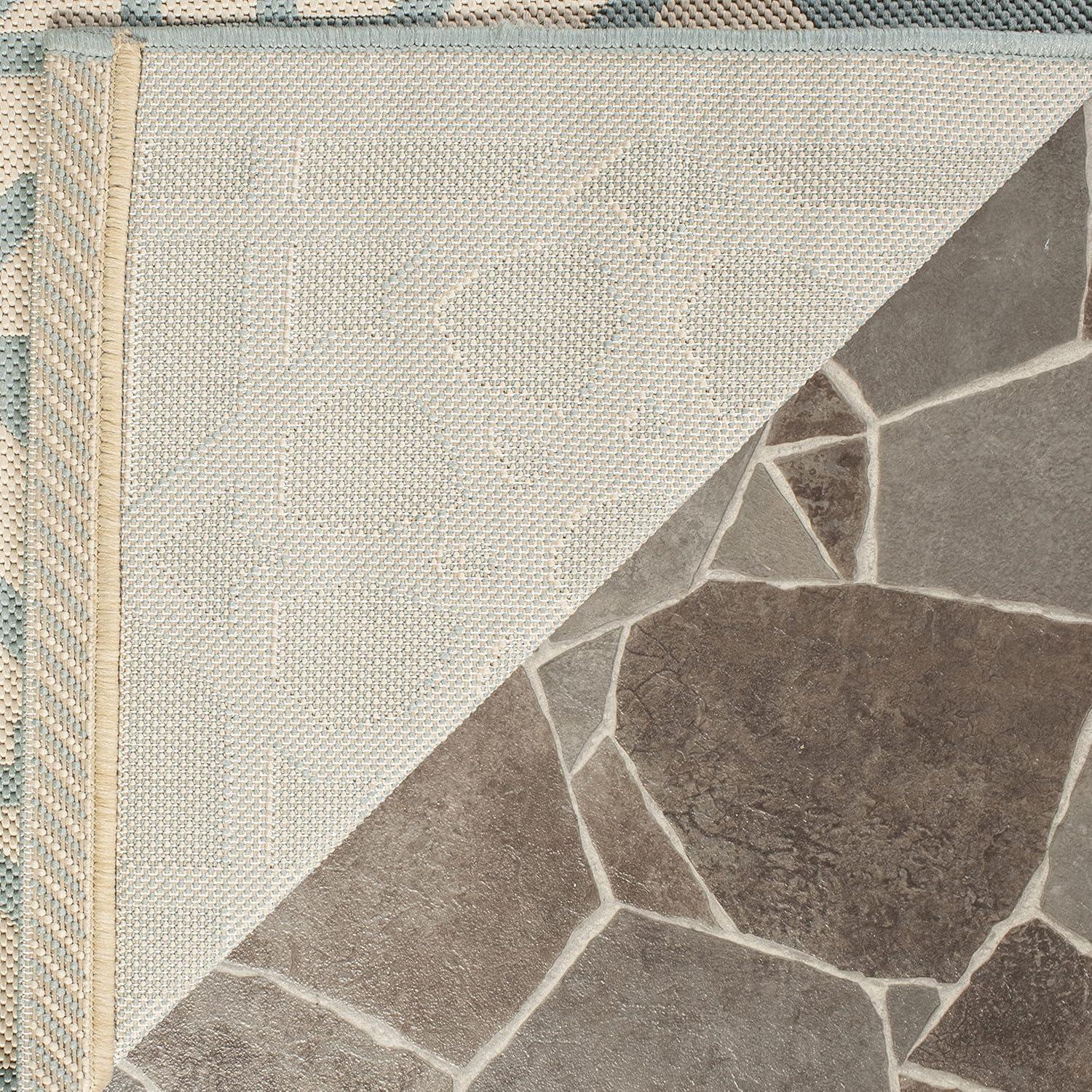 imageMartha Stewart x SAFAVIEH Outdoor Area Rug Collection 8 x 112 Sunken Pool Weather Resistant amp Washable Ideal for Patio Backyard Mudroom Deck Dining Space MSR4245213