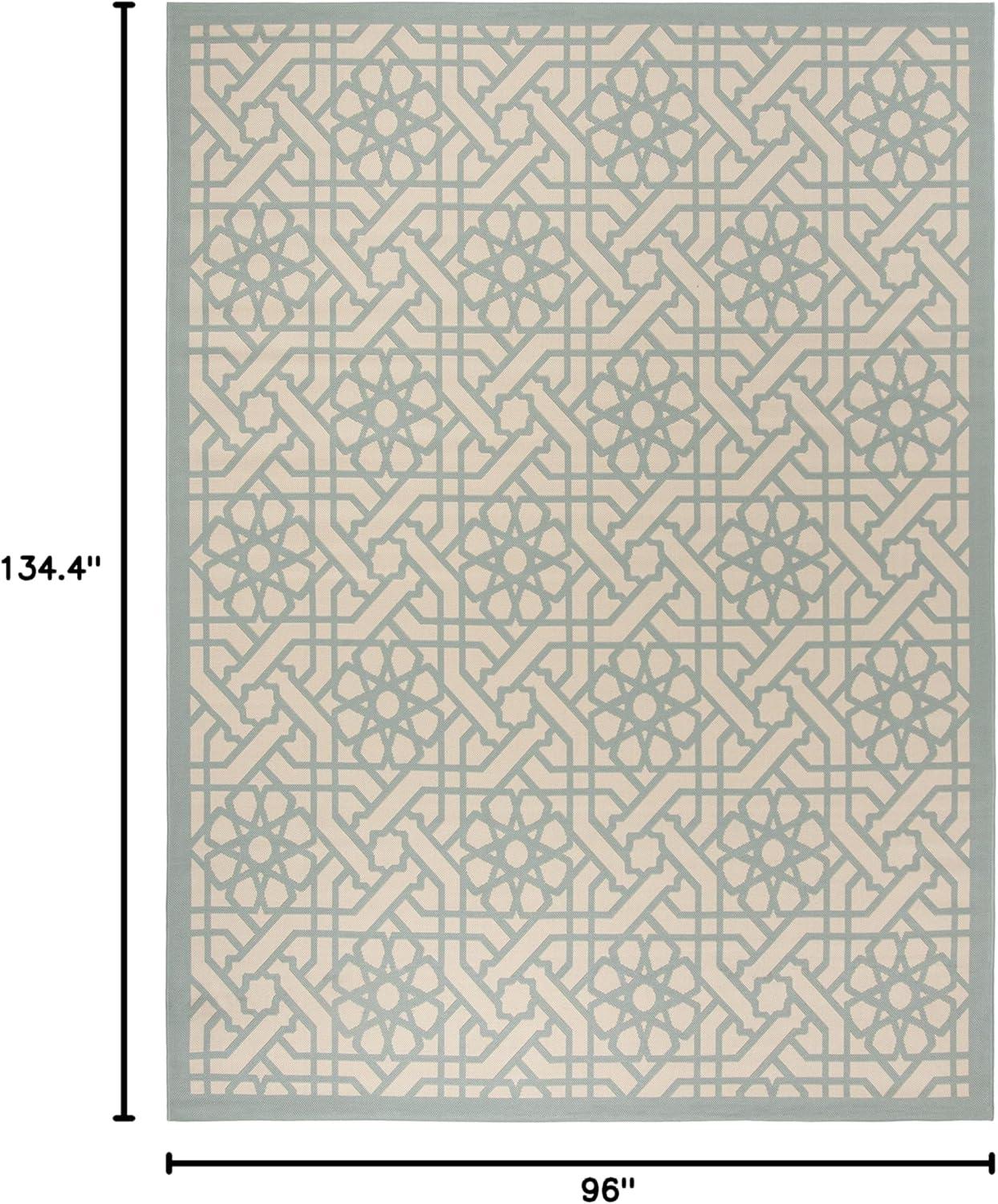 imageMartha Stewart x SAFAVIEH Outdoor Area Rug Collection 8 x 112 Sunken Pool Weather Resistant amp Washable Ideal for Patio Backyard Mudroom Deck Dining Space MSR4245213