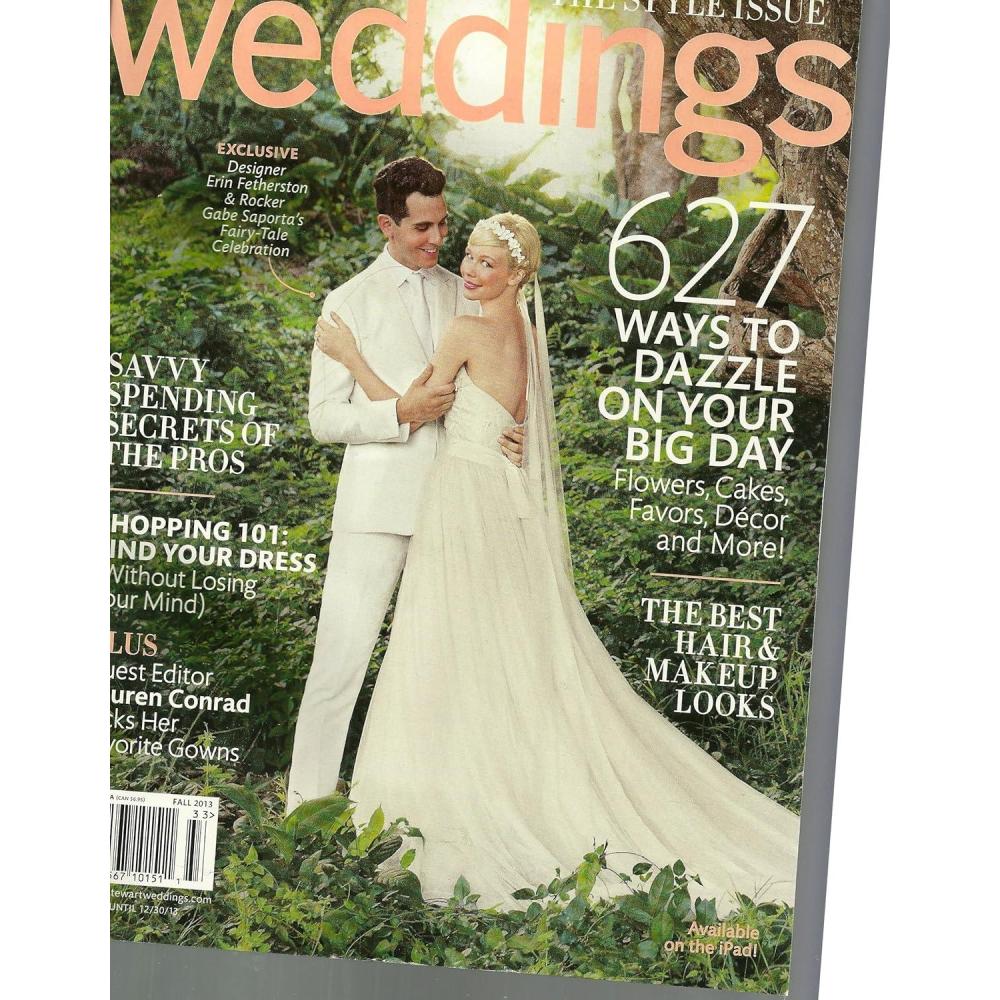 imageMartha Stewart Weddings Fall 2013 Number 66 627 Ways to Dazzle on Your Big Day and Various