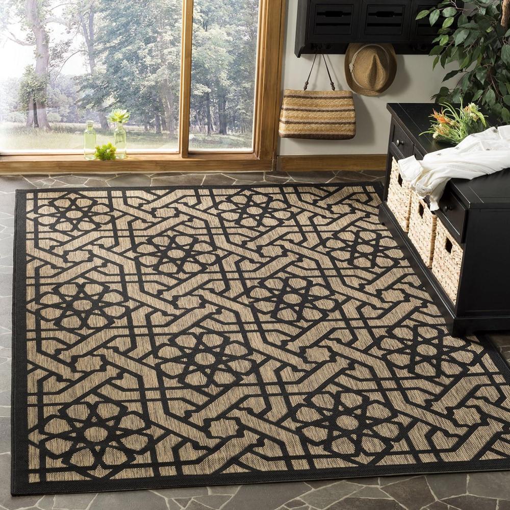 imageMartha Stewart x SAFAVIEH Outdoor Area Rug Collection  8 x 112 Lily Pad Weather Resistant amp Washable Ideal for Patio Backyard Mudroom Deck Dining Space MSR4245Silhouette