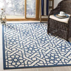 Martha Stewart x SAFAVIEH Outdoor Area Rug Collection – 8′ x 11’2″, Mariner, Weather Resistant & Washable, Ideal for Patio, Backyard, Mudroom, Deck, Dining Space (MSR4245-258)