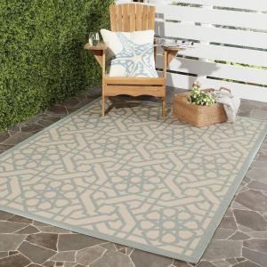 Martha Stewart x SAFAVIEH Outdoor Area Rug Collection – 8′ x 11’2″, Sunken Pool, Weather Resistant & Washable, Ideal for Patio, Backyard, Mudroom, Deck, Dining Space (MSR4245-213)