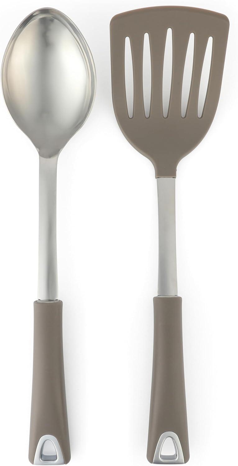 imageMartha Stewart 10 Piece Tools and Gadget Set WCeramic Crock Martha BlueLinen White w Grey Tools
