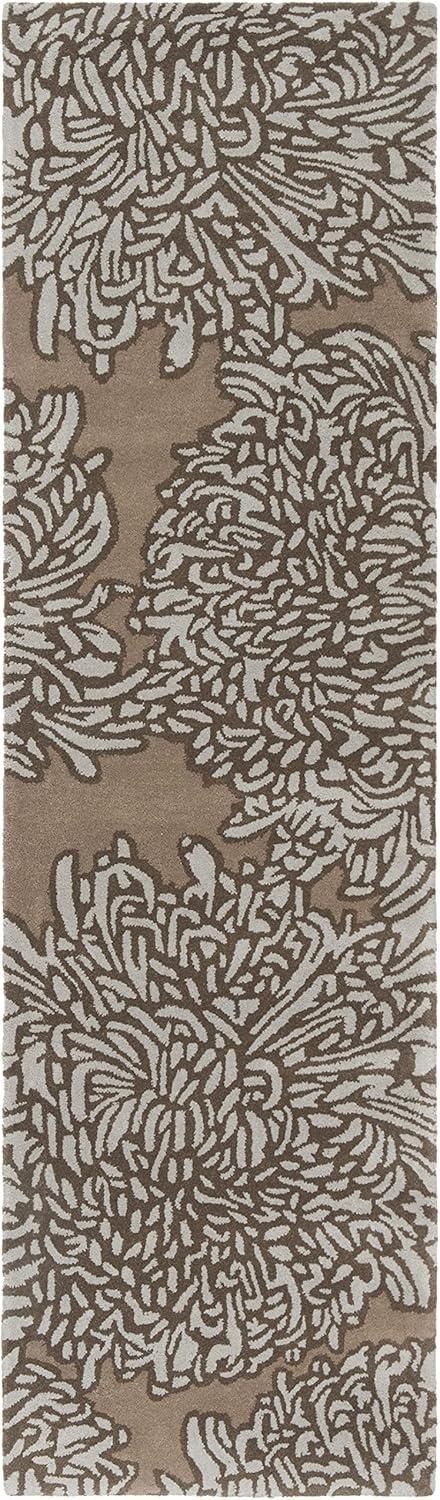 imageMartha Stewart x SAFAVIEH Area Rug Collection 23 x 8 Runner Malted Handmade Wool Ideal for Living Room Bedroom Foyer Hallway MSR4542ADriftwoodGrey