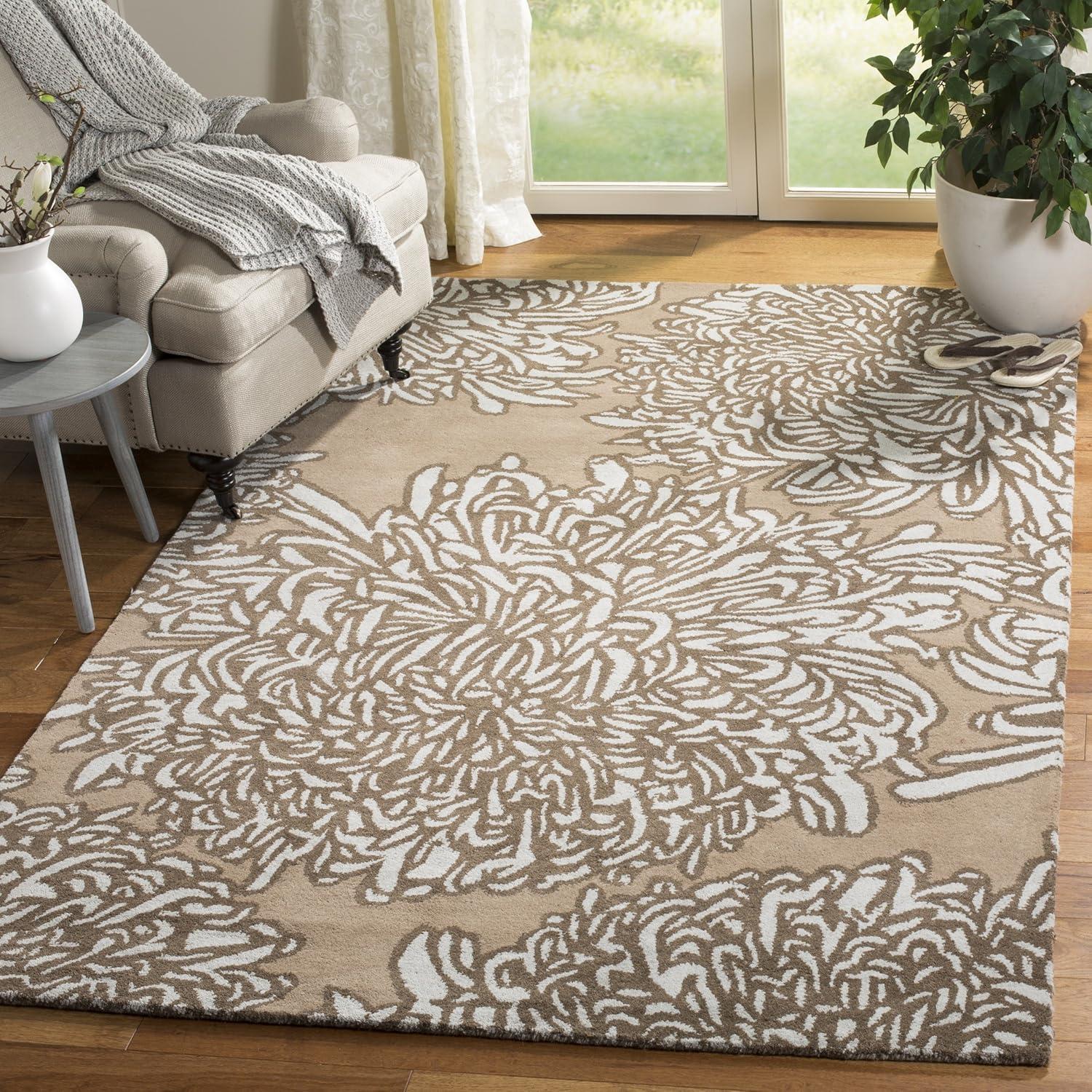 imageMartha Stewart x SAFAVIEH Area Rug Collection 23 x 8 Runner Malted Handmade Wool Ideal for Living Room Bedroom Foyer Hallway MSR4542ADriftwoodGrey