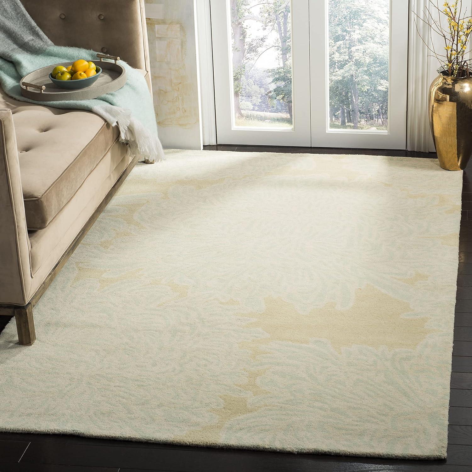 imageMartha Stewart x SAFAVIEH Area Rug Collection 23 x 8 Runner Malted Handmade Wool Ideal for Living Room Bedroom Foyer Hallway MSR4542ASaguaro