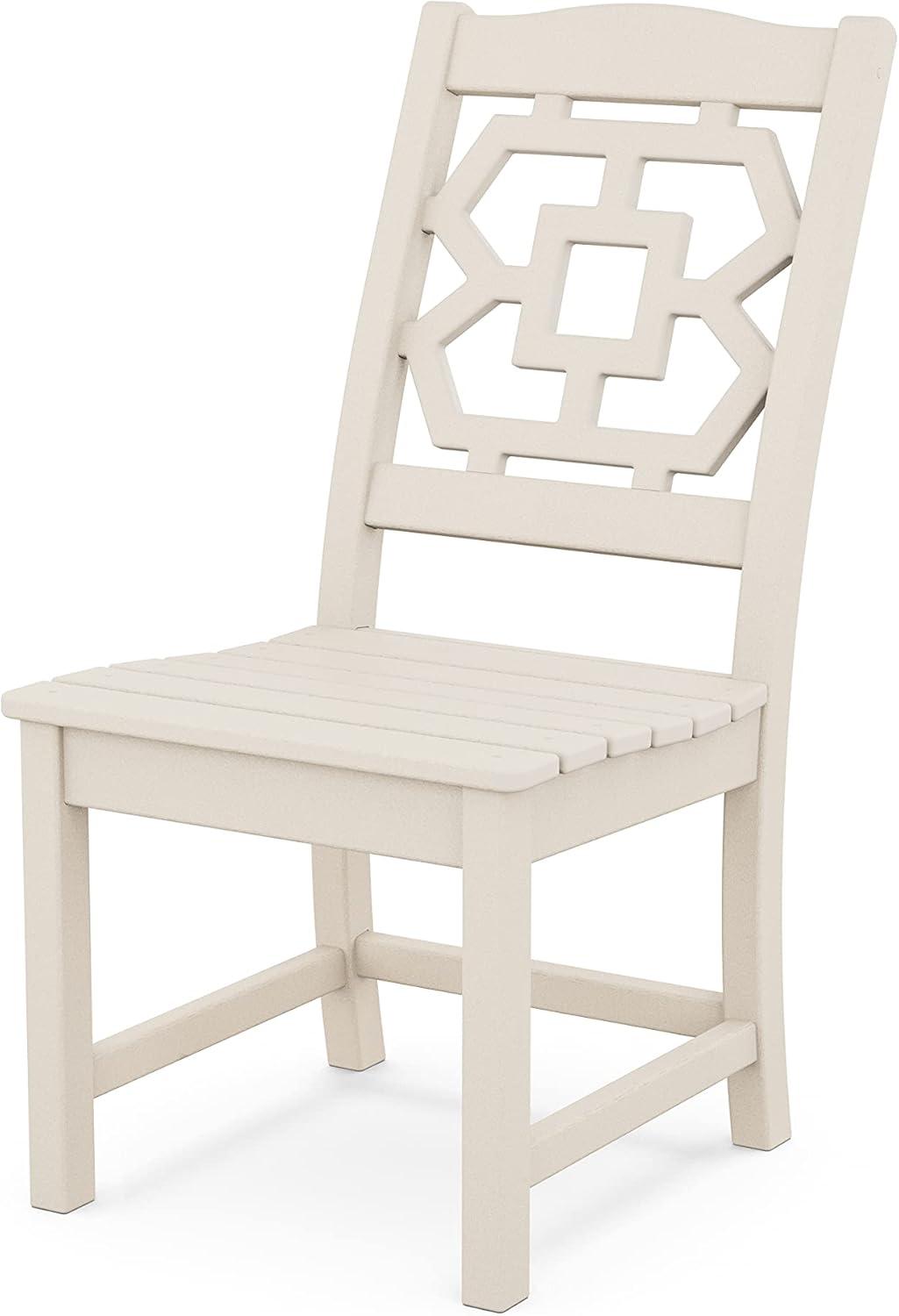 imageMartha Stewart by POLYWOOD Chinoiserie 9Piece Dining Set with Trestle Legs in TeakSand