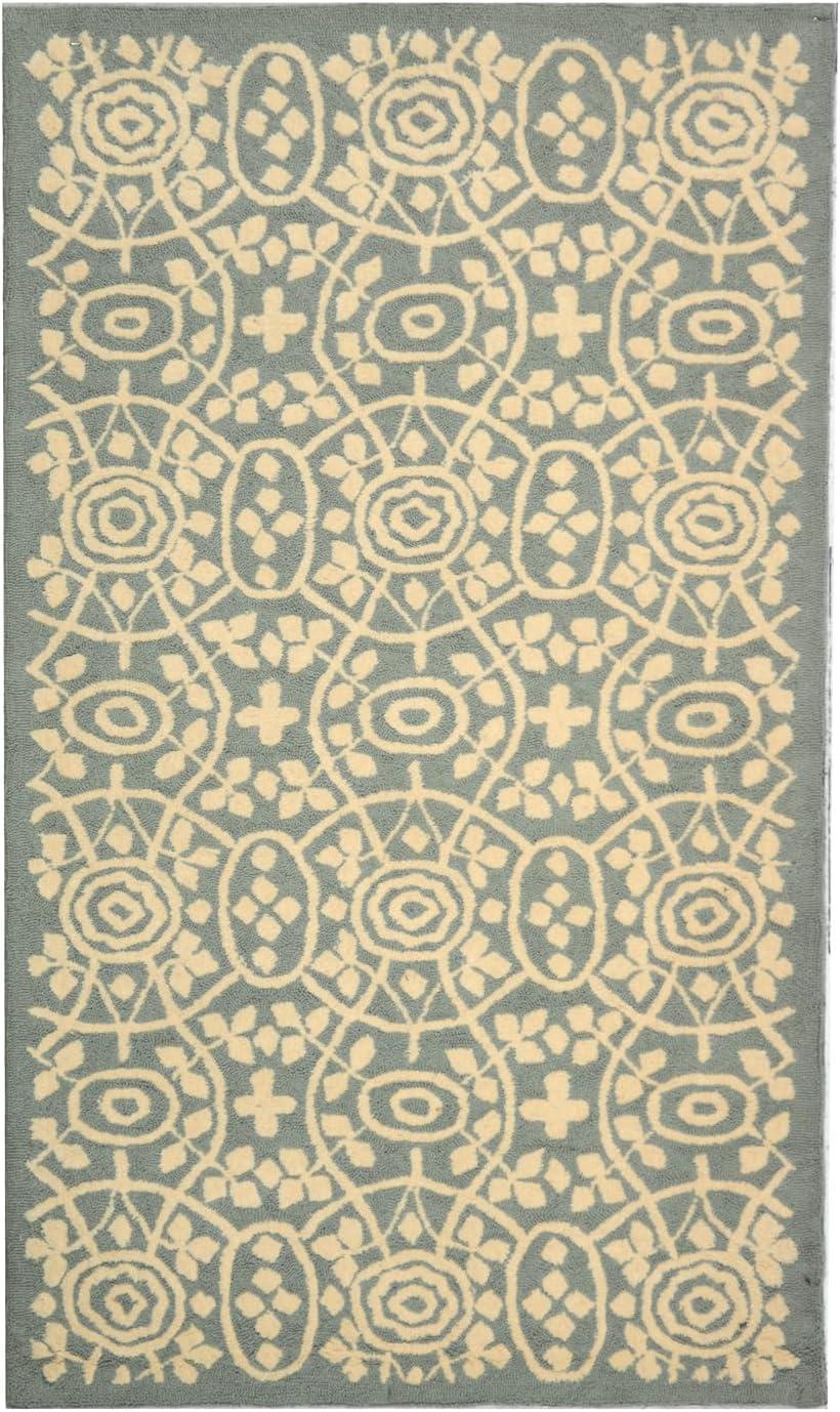imageMartha Stewart x SAFAVIEH Area Rug Collection 79 x 99 Aloe Green HandHooked Cotton Ideal for Living Room Bedroom Dining Space MSR1214BAloe
