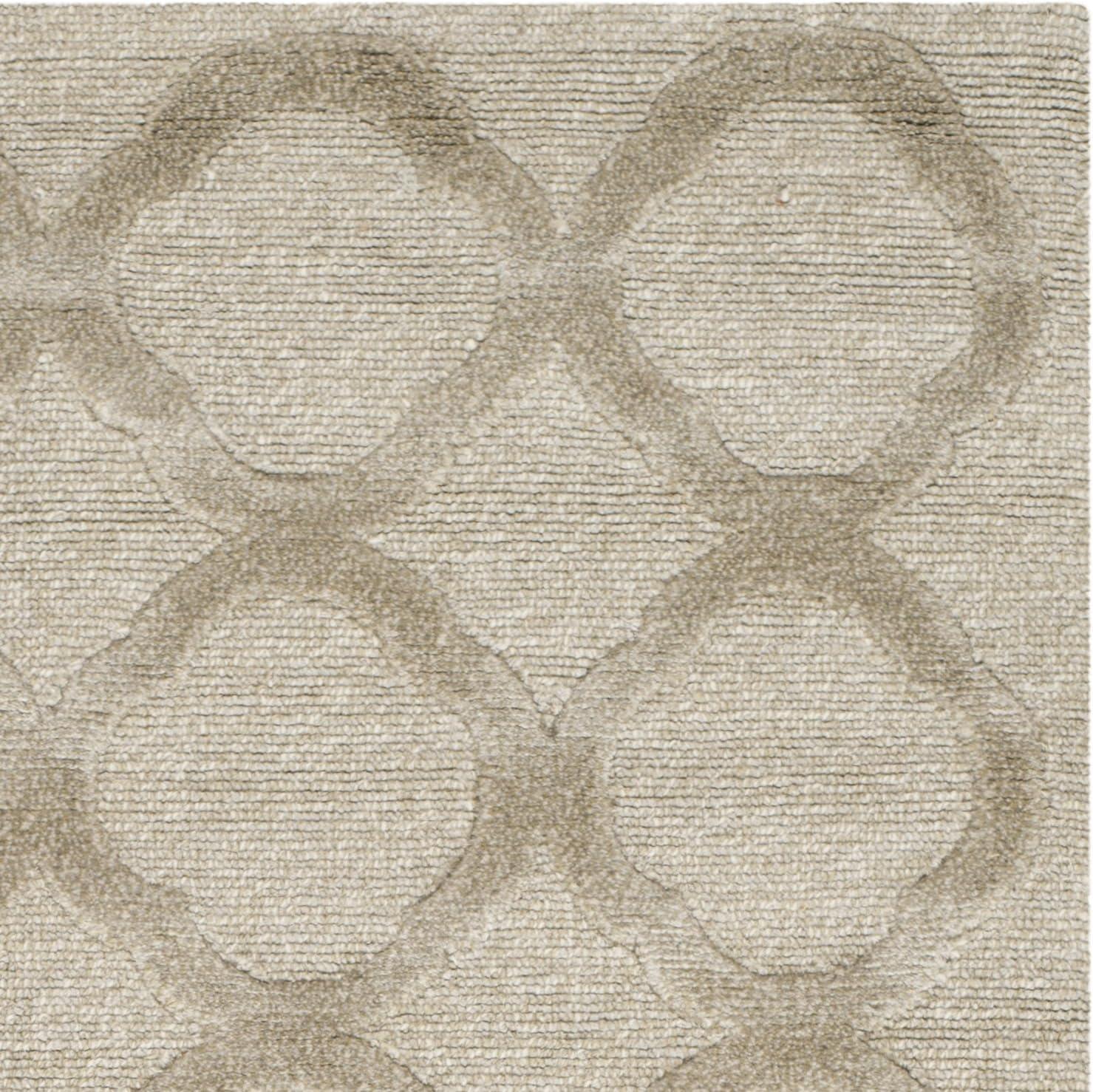imageMartha Stewart x SAFAVIEH Area Rug Collection 79 x 99 Curry Handmade Silk amp Wool Ideal for Living Room Bedroom Office Dining Space MSR5368AMist