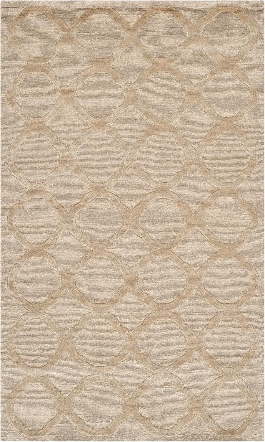 imageMartha Stewart x SAFAVIEH Area Rug Collection 79 x 99 Curry Handmade Silk amp Wool Ideal for Living Room Bedroom Office Dining Space MSR5368ASalmon