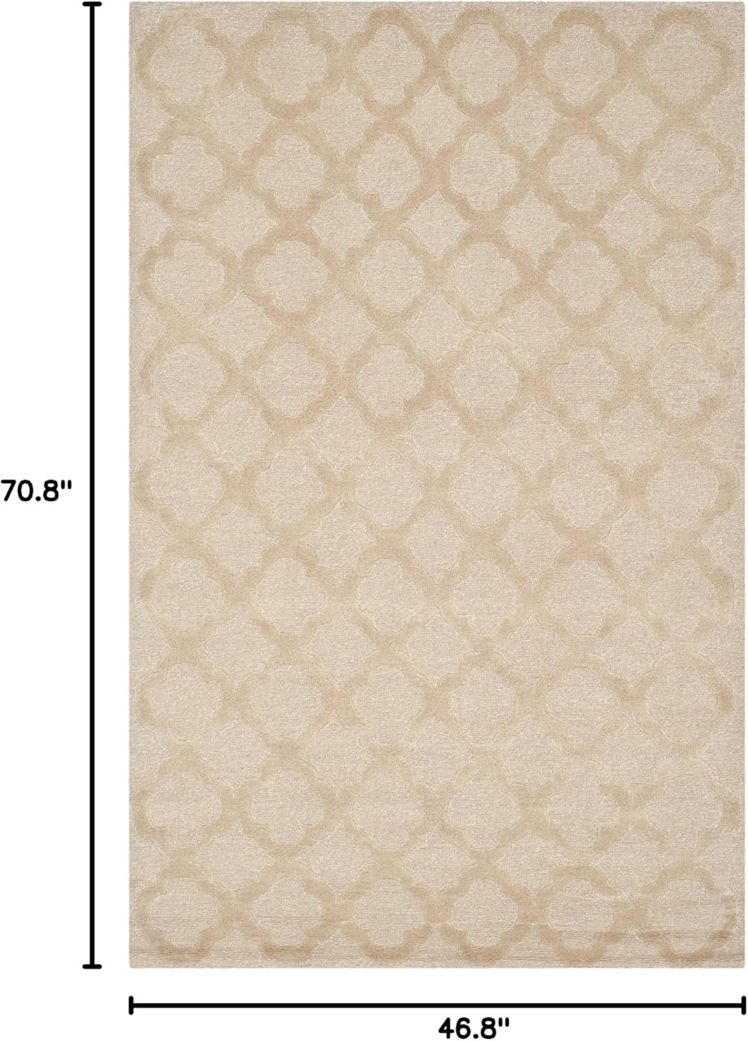 imageMartha Stewart x SAFAVIEH Area Rug Collection 79 x 99 Curry Handmade Silk amp Wool Ideal for Living Room Bedroom Office Dining Space MSR5368ASalmon