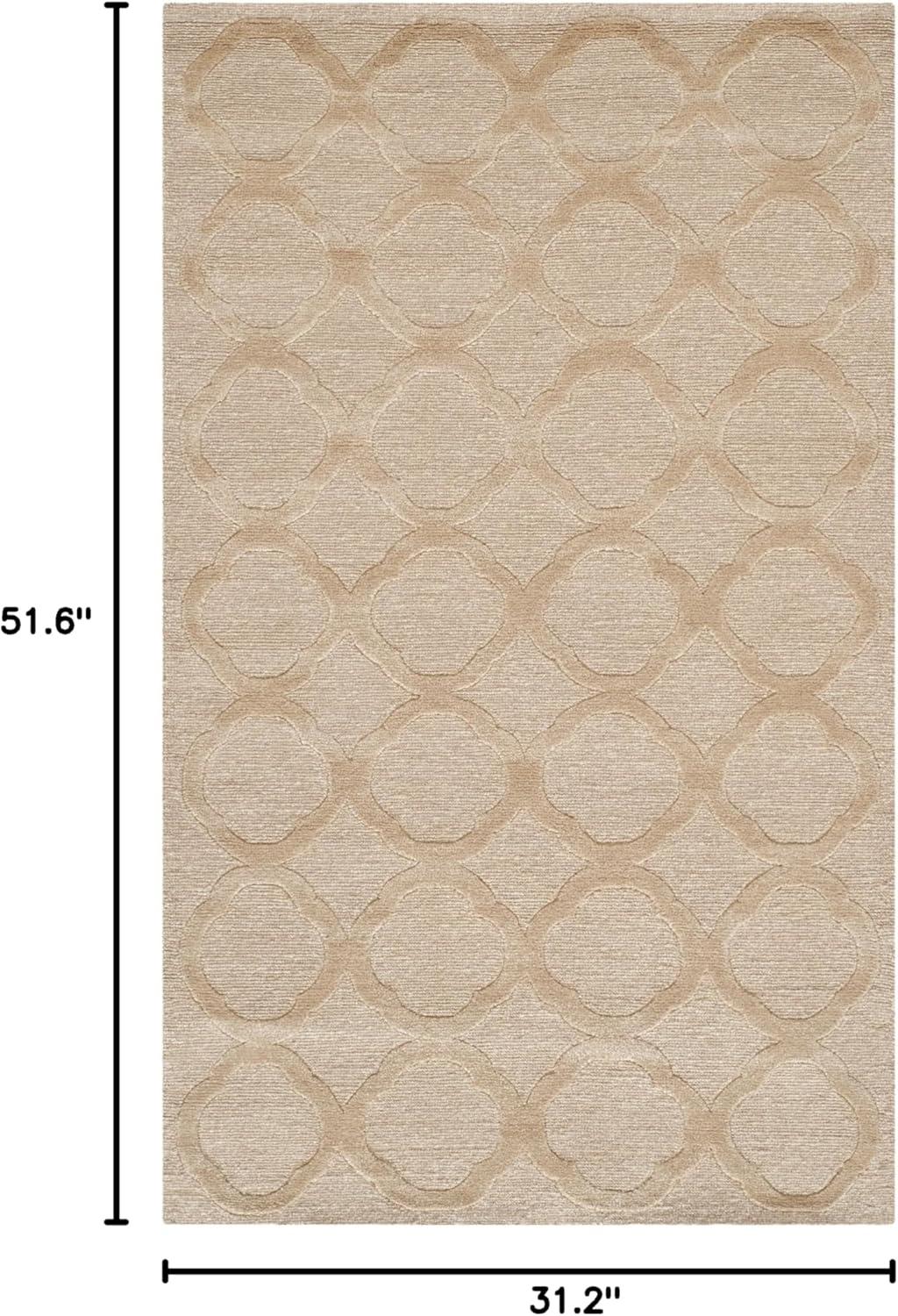 imageMartha Stewart x SAFAVIEH Area Rug Collection 79 x 99 Curry Handmade Silk amp Wool Ideal for Living Room Bedroom Office Dining Space MSR5368ASalmon