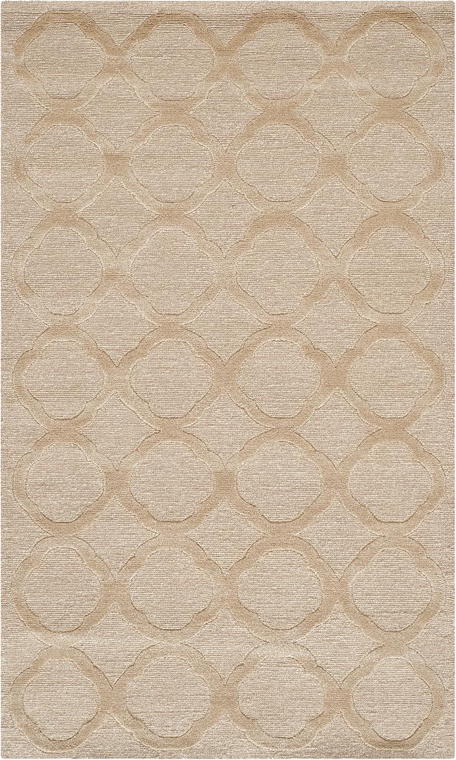 imageMartha Stewart x SAFAVIEH Area Rug Collection 79 x 99 Curry Handmade Silk amp Wool Ideal for Living Room Bedroom Office Dining Space MSR5368ASalmon