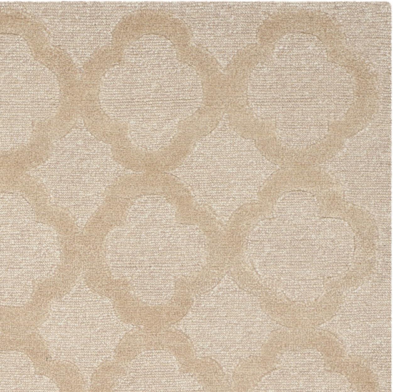 imageMartha Stewart x SAFAVIEH Area Rug Collection 79 x 99 Curry Handmade Silk amp Wool Ideal for Living Room Bedroom Office Dining Space MSR5368ASalmon