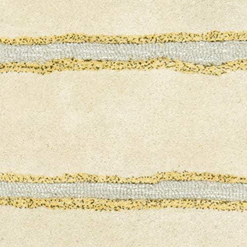 imageMartha Stewart x SAFAVIEH Area Rug Collection 8 x 10 Buckwheat Flour Beige Handmade Wool amp Viscose Ideal for Living Room Bedroom Office Dining Space MSR3617AWheat Beige