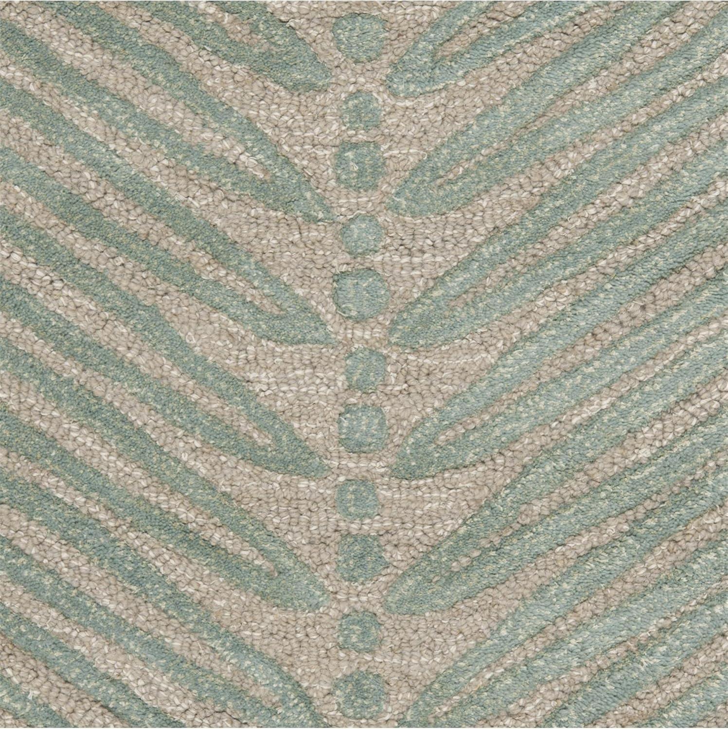 imageMartha Stewart x SAFAVIEH Area Rug Collection 8 x 10 Chamois Beige Handmade Wool amp Viscose Ideal for Living Room Bedroom Office Dining Space MSR3612A