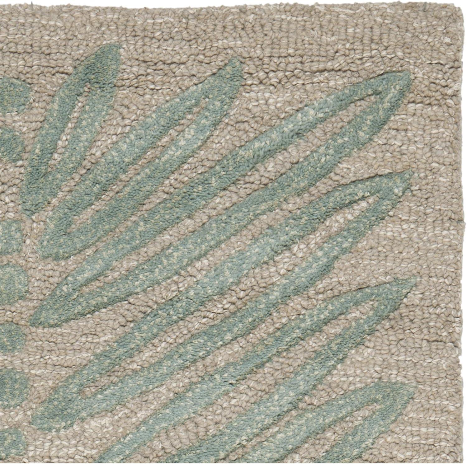 imageMartha Stewart x SAFAVIEH Area Rug Collection 8 x 10 Chamois Beige Handmade Wool amp Viscose Ideal for Living Room Bedroom Office Dining Space MSR3612A