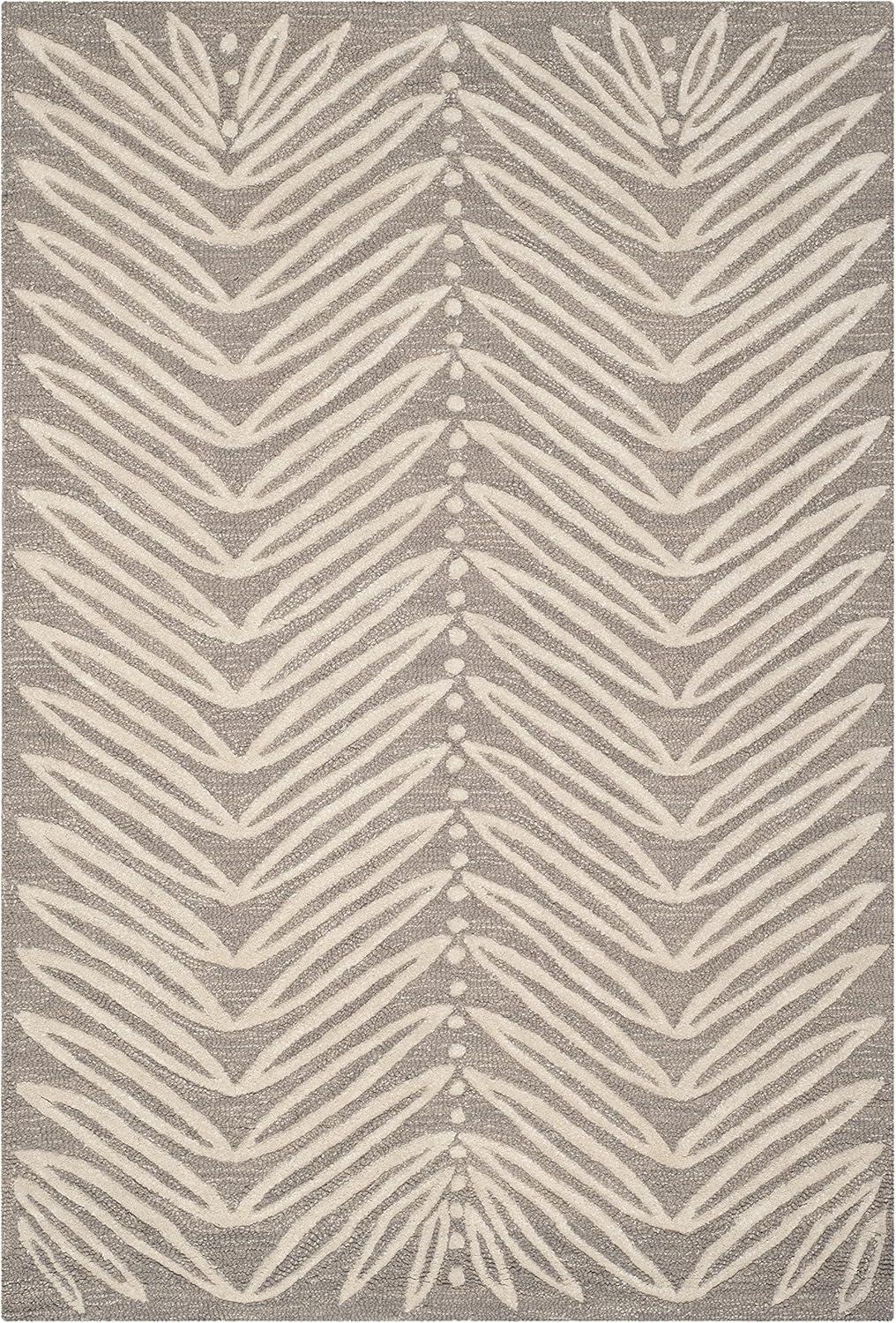 imageMartha Stewart x SAFAVIEH Area Rug Collection 8 x 10 Chamois Beige Handmade Wool amp Viscose Ideal for Living Room Bedroom Office Dining Space MSR3612A