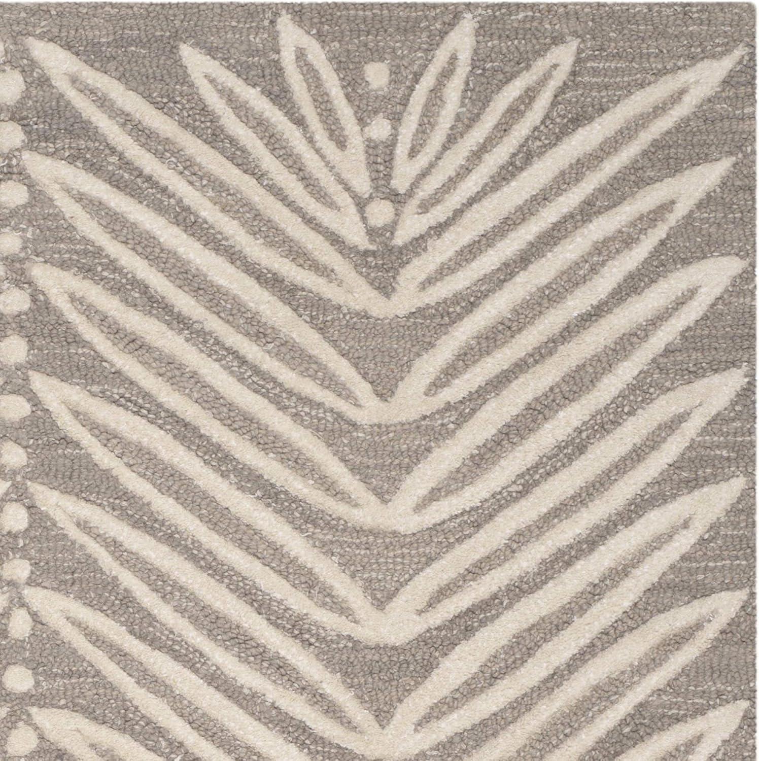 imageMartha Stewart x SAFAVIEH Area Rug Collection 8 x 10 Chamois Beige Handmade Wool amp Viscose Ideal for Living Room Bedroom Office Dining Space MSR3612A