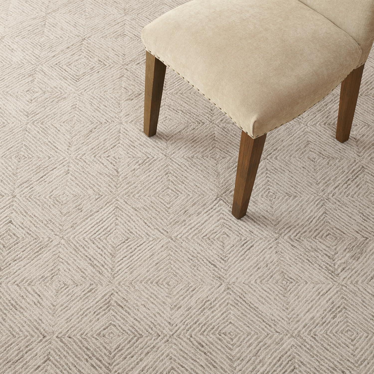 imageMartha Stewart x SAFAVIEH Area Rug Collection 8 x 10 Grey amp Ivory Handmade Wool Ideal for Living Room Bedroom Office Dining Space MSR3377FGreyIvory