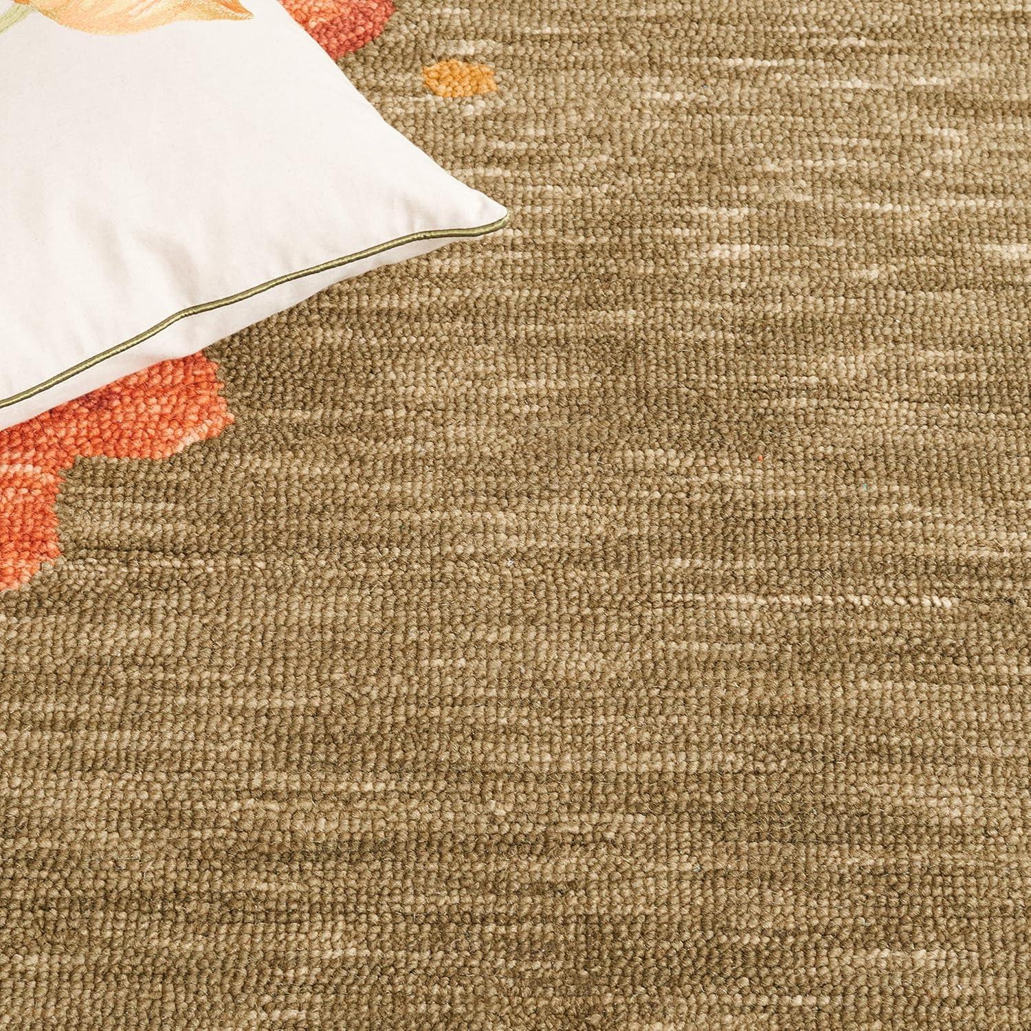 imageMartha Stewart x SAFAVIEH Area Rug Collection 8 x 10 Ivory Handmade Wool Ideal for Living Room Bedroom Office Dining Space MSR4871APup Tent