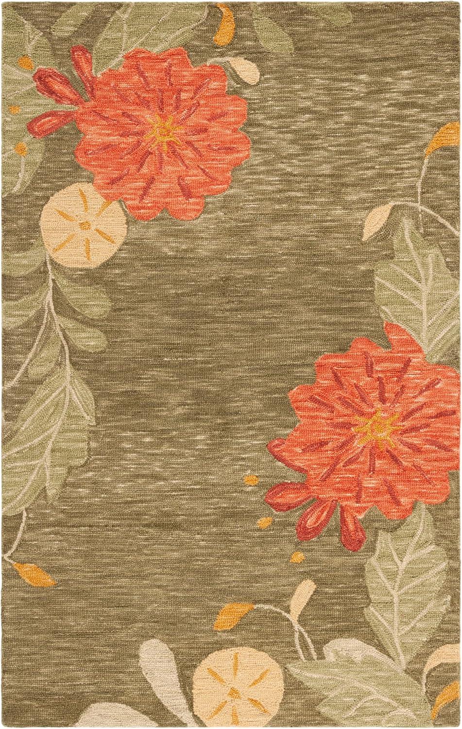 imageMartha Stewart x SAFAVIEH Area Rug Collection 8 x 10 Ivory Handmade Wool Ideal for Living Room Bedroom Office Dining Space MSR4871APup Tent