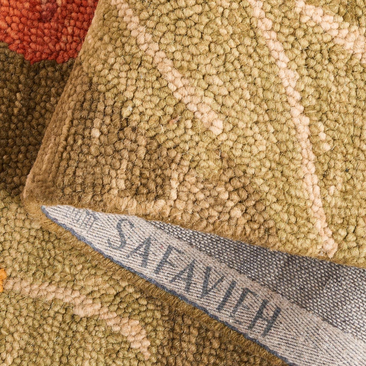 imageMartha Stewart x SAFAVIEH Area Rug Collection 8 x 10 Ivory Handmade Wool Ideal for Living Room Bedroom Office Dining Space MSR4871APup Tent