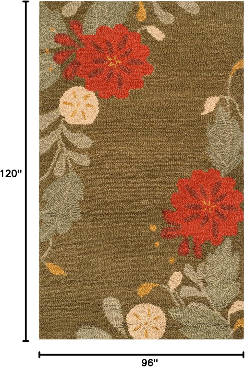 imageMartha Stewart x SAFAVIEH Area Rug Collection 8 x 10 Ivory Handmade Wool Ideal for Living Room Bedroom Office Dining Space MSR4871APup Tent