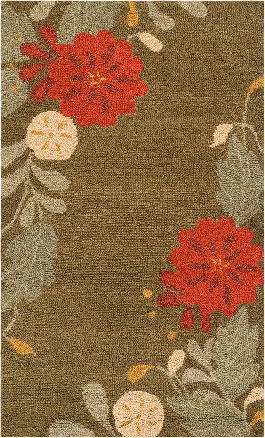 imageMartha Stewart x SAFAVIEH Area Rug Collection 8 x 10 Ivory Handmade Wool Ideal for Living Room Bedroom Office Dining Space MSR4871APup Tent