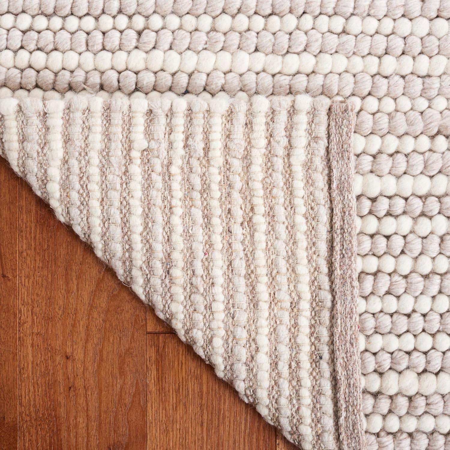 imageMartha Stewart x SAFAVIEH Area Rug Collection 8 x 10 Ivory amp Beige Handmade Wool Ideal for Living Room Bedroom Office Dining Space MSR9650BIvoryBeige