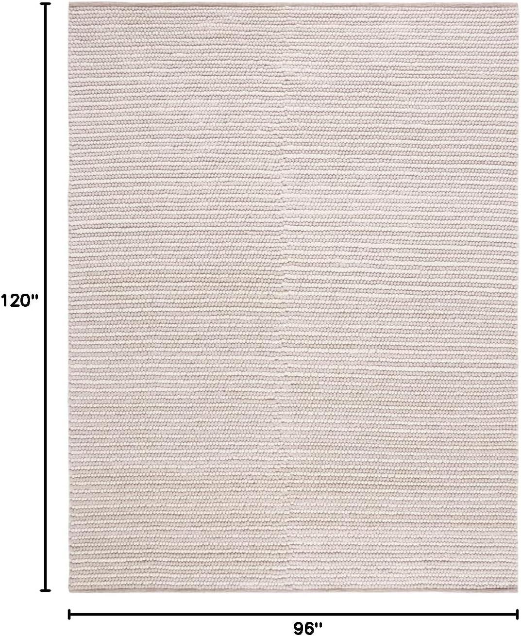 imageMartha Stewart x SAFAVIEH Area Rug Collection 8 x 10 Ivory amp Beige Handmade Wool Ideal for Living Room Bedroom Office Dining Space MSR9650BIvoryBeige