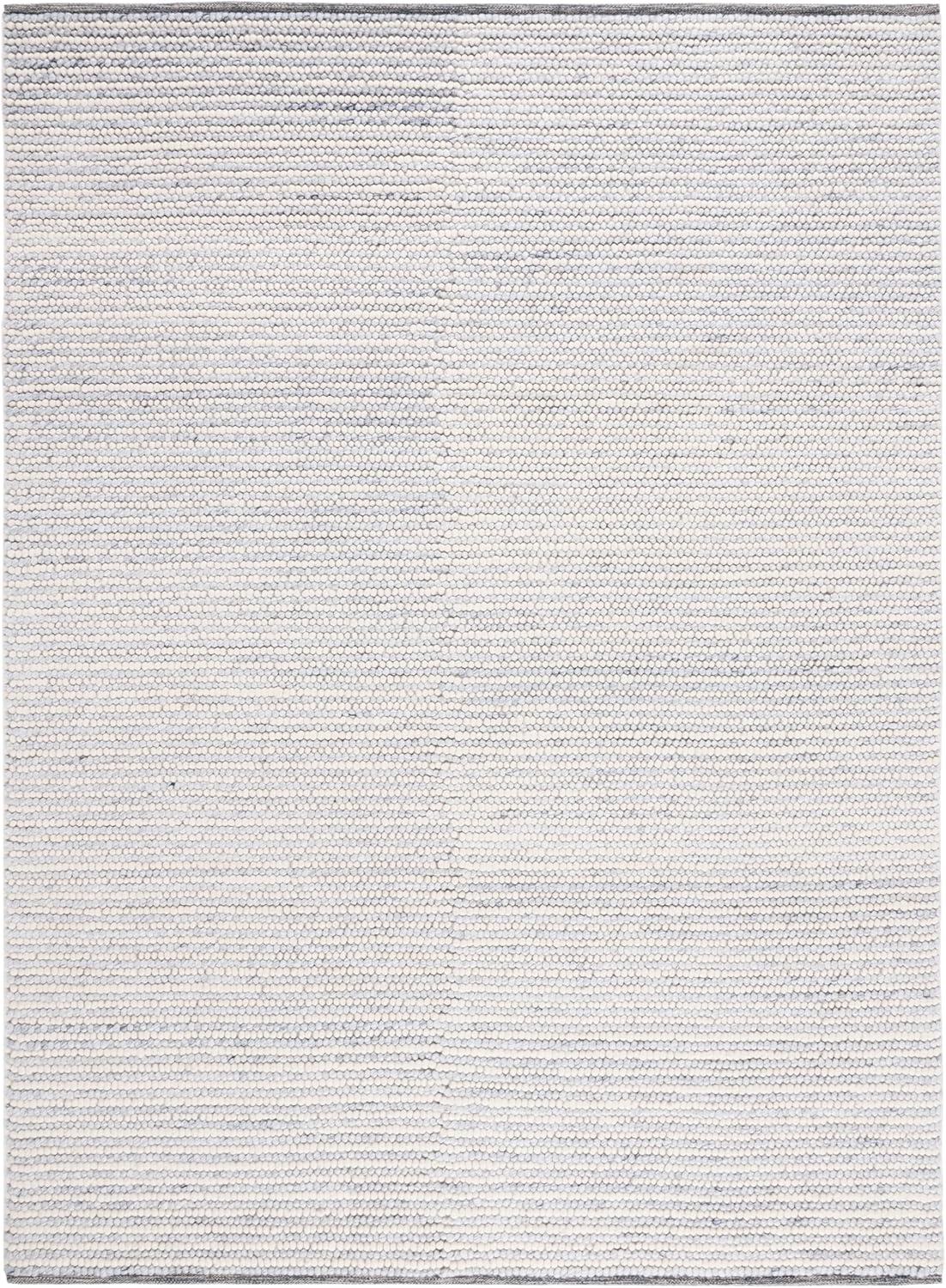 imageMartha Stewart x SAFAVIEH Area Rug Collection 8 x 10 Ivory amp Beige Handmade Wool Ideal for Living Room Bedroom Office Dining Space MSR9650BIvoryBlue