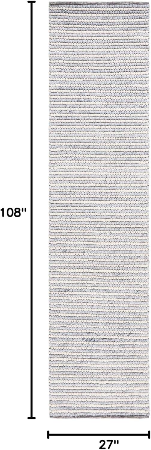 imageMartha Stewart x SAFAVIEH Area Rug Collection 8 x 10 Ivory amp Beige Handmade Wool Ideal for Living Room Bedroom Office Dining Space MSR9650BIvoryBlue