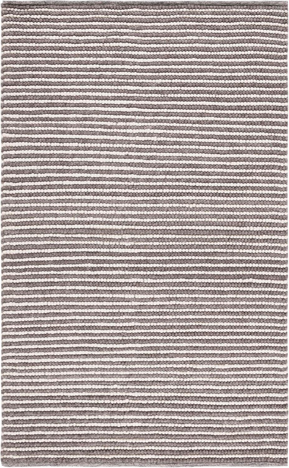 imageMartha Stewart x SAFAVIEH Area Rug Collection 8 x 10 Ivory amp Beige Handmade Wool Ideal for Living Room Bedroom Office Dining Space MSR9650BIvoryDark Brown