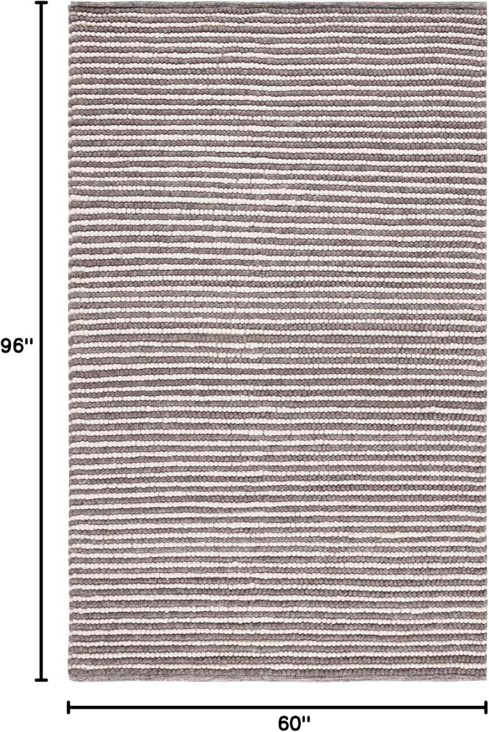 imageMartha Stewart x SAFAVIEH Area Rug Collection 8 x 10 Ivory amp Beige Handmade Wool Ideal for Living Room Bedroom Office Dining Space MSR9650BIvoryDark Brown