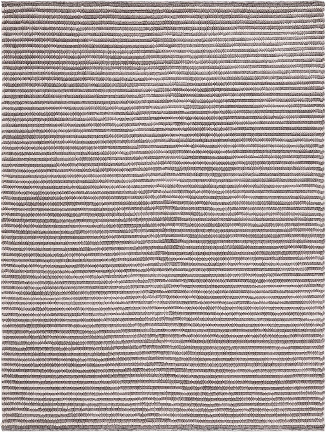 imageMartha Stewart x SAFAVIEH Area Rug Collection 8 x 10 Ivory amp Beige Handmade Wool Ideal for Living Room Bedroom Office Dining Space MSR9650BIvoryDark Brown