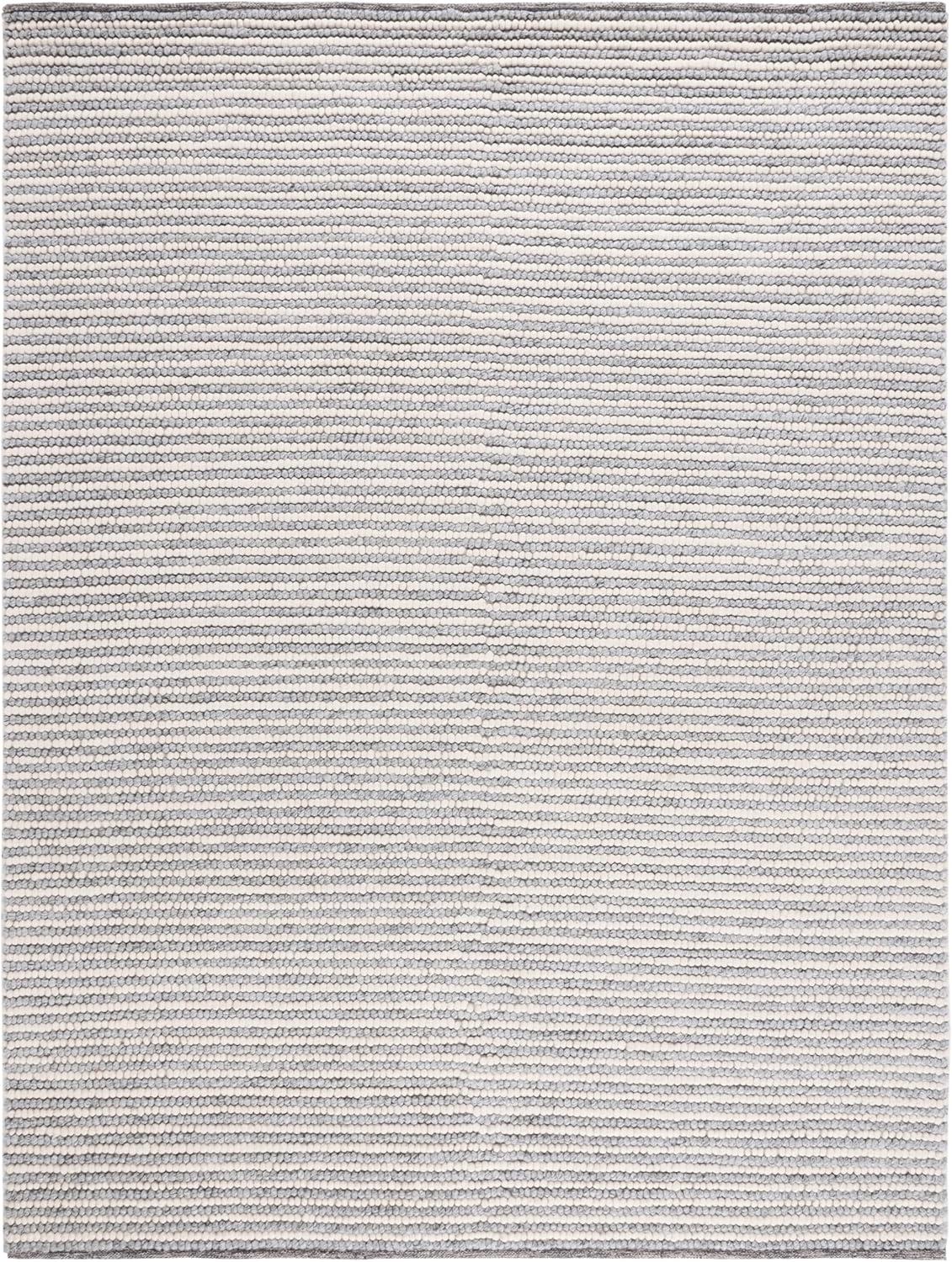 imageMartha Stewart x SAFAVIEH Area Rug Collection 8 x 10 Ivory amp Beige Handmade Wool Ideal for Living Room Bedroom Office Dining Space MSR9650BIvoryGrey