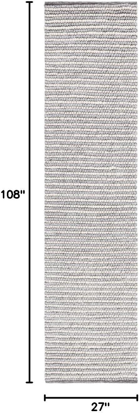 imageMartha Stewart x SAFAVIEH Area Rug Collection 8 x 10 Ivory amp Beige Handmade Wool Ideal for Living Room Bedroom Office Dining Space MSR9650BIvoryGrey