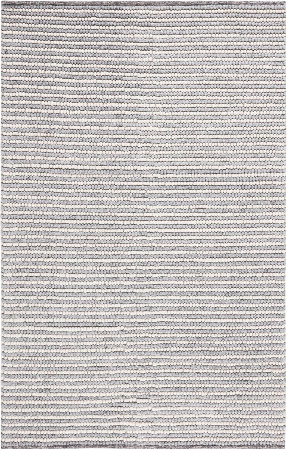 imageMartha Stewart x SAFAVIEH Area Rug Collection 8 x 10 Ivory amp Beige Handmade Wool Ideal for Living Room Bedroom Office Dining Space MSR9650BIvoryGrey