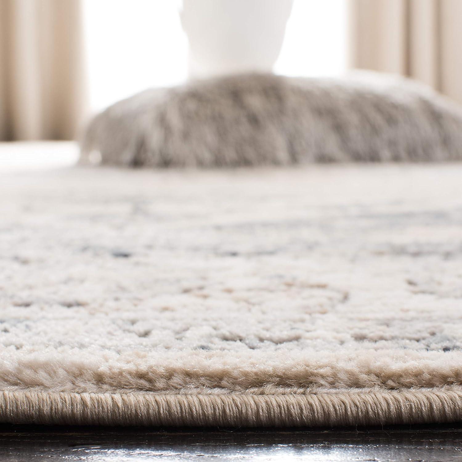imageMartha Stewart x SAFAVIEH Area Rug Collection 8 x 10 Ivory amp Blue NonShedding amp Easy Cleaning Ideal for Living Room Bedroom Office Dining Space MSR868AIvoryBlue