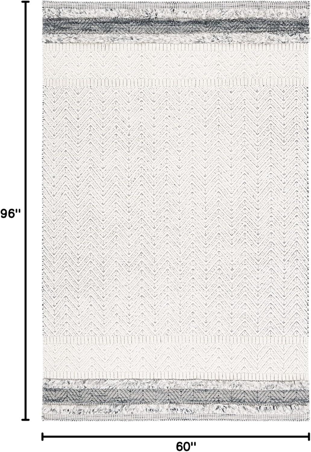imageMartha Stewart x SAFAVIEH Area Rug Collection 8 x 10 Ivory amp Grey Handmade Wool Ideal for Living Room Bedroom Office Dining Space MSR9601AIvoryGrey