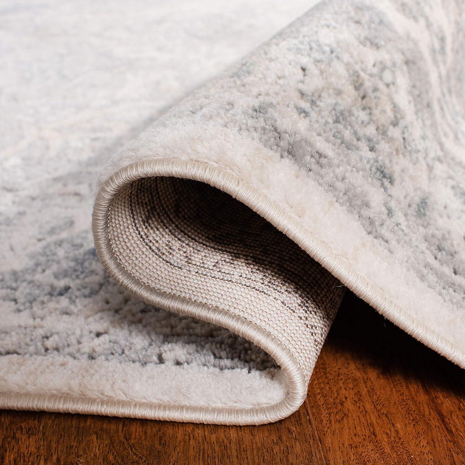 imageMartha Stewart x SAFAVIEH Area Rug Collection 8 x 10 Ivory amp Grey NonShedding amp Easy Cleaning Ideal for Living Room Bedroom Office Dining Space MSR867AIvoryGrey