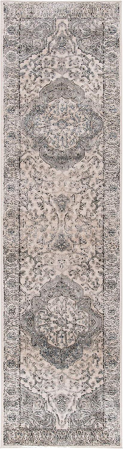 imageMartha Stewart x SAFAVIEH Area Rug Collection 8 x 10 Ivory amp Grey NonShedding amp Easy Cleaning Ideal for Living Room Bedroom Office Dining Space MSR867AIvoryGrey