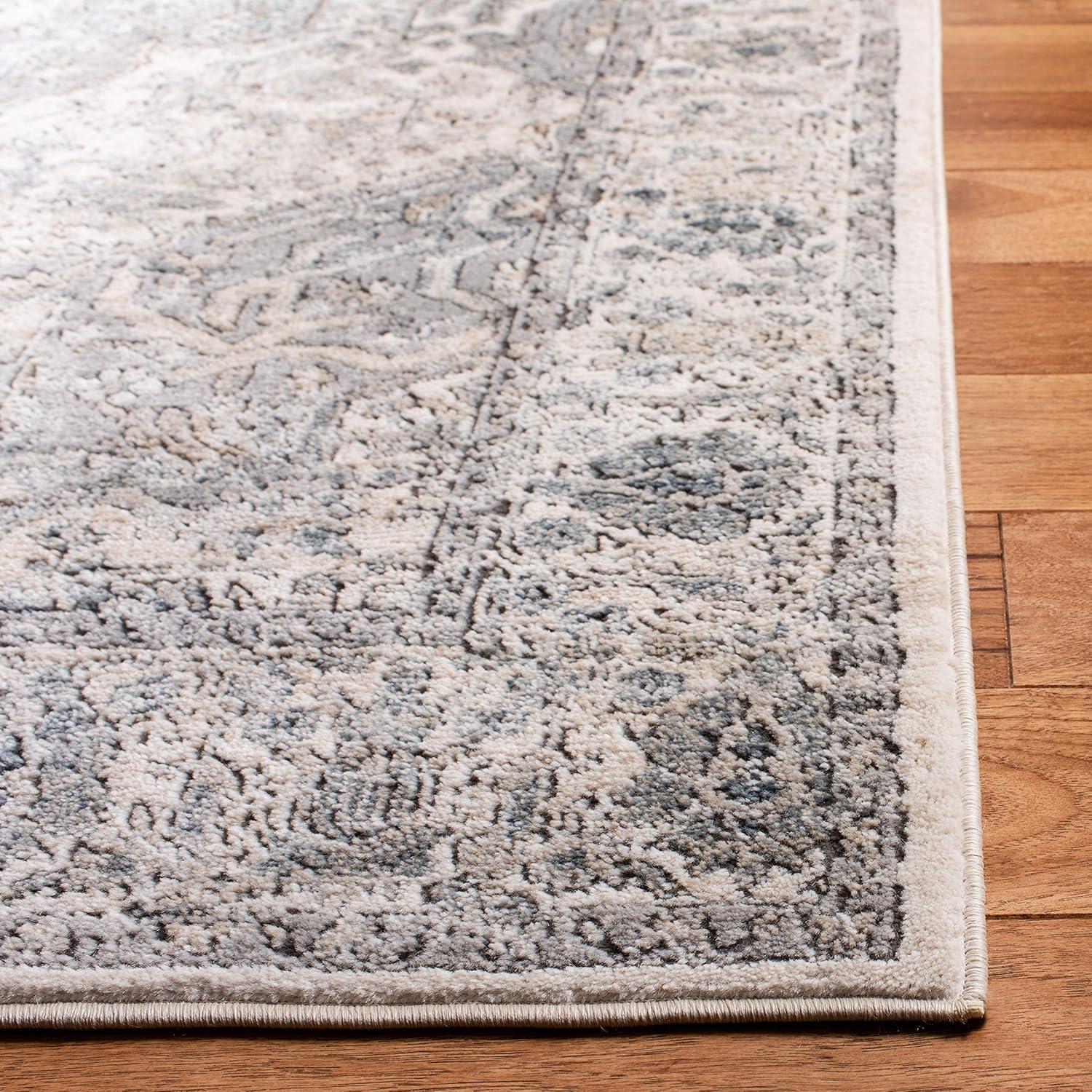 imageMartha Stewart x SAFAVIEH Area Rug Collection 8 x 10 Ivory amp Grey NonShedding amp Easy Cleaning Ideal for Living Room Bedroom Office Dining Space MSR867AIvoryGrey