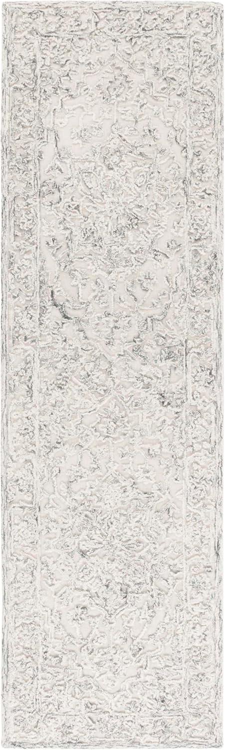 imageMartha Stewart x SAFAVIEH Area Rug Collection 8 x 10 Ivory amp Natural Handmade Wool Ideal for Living Room Bedroom Office Dining Space MSR3532AIvoryCharcoal