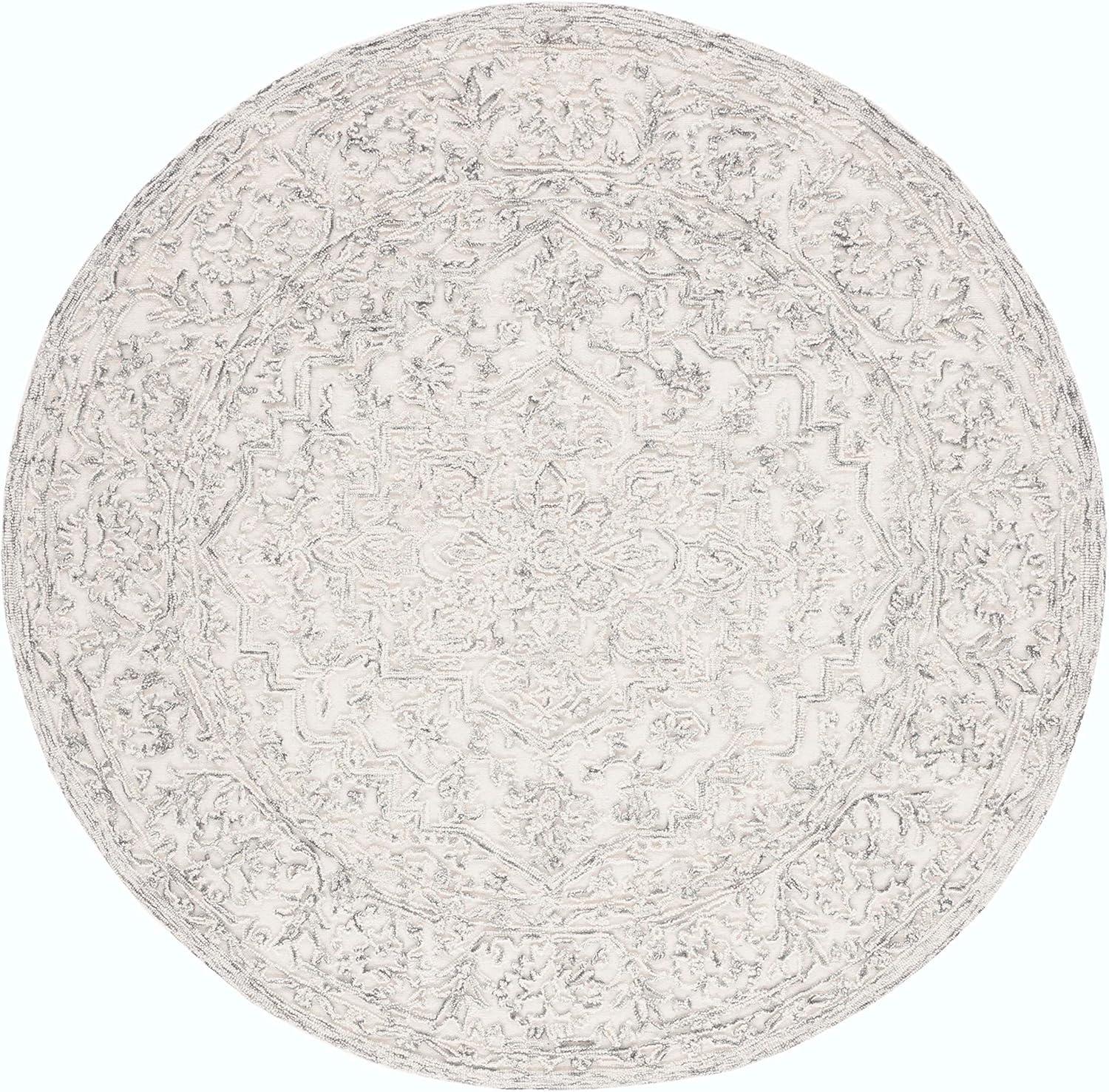imageMartha Stewart x SAFAVIEH Area Rug Collection 8 x 10 Ivory amp Natural Handmade Wool Ideal for Living Room Bedroom Office Dining Space MSR3532AIvoryCharcoal
