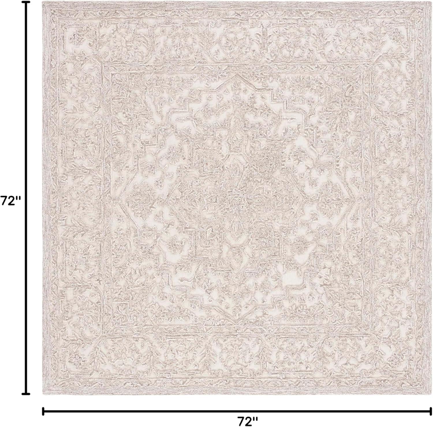 imageMartha Stewart x SAFAVIEH Area Rug Collection 8 x 10 Ivory amp Natural Handmade Wool Ideal for Living Room Bedroom Office Dining Space MSR3532AIvoryNatural