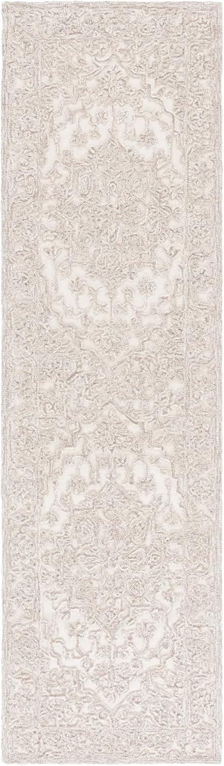imageMartha Stewart x SAFAVIEH Area Rug Collection 8 x 10 Ivory amp Natural Handmade Wool Ideal for Living Room Bedroom Office Dining Space MSR3532AIvoryNatural